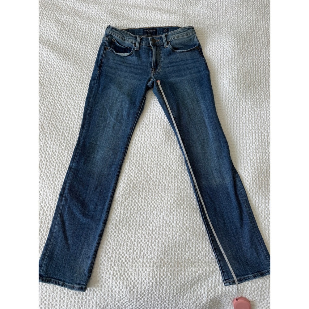 Lucky Brand Jeans Womens 2 26 Blue Cotton Sweet Mid Rise Straight Ankle Denim